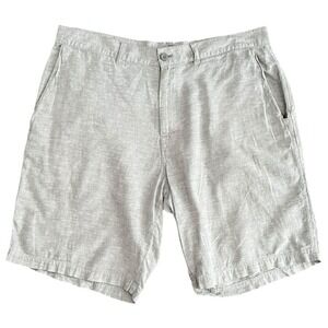 Patagonia Hemp Blend Hiking Shorts Mens Size 36 Grey Linen